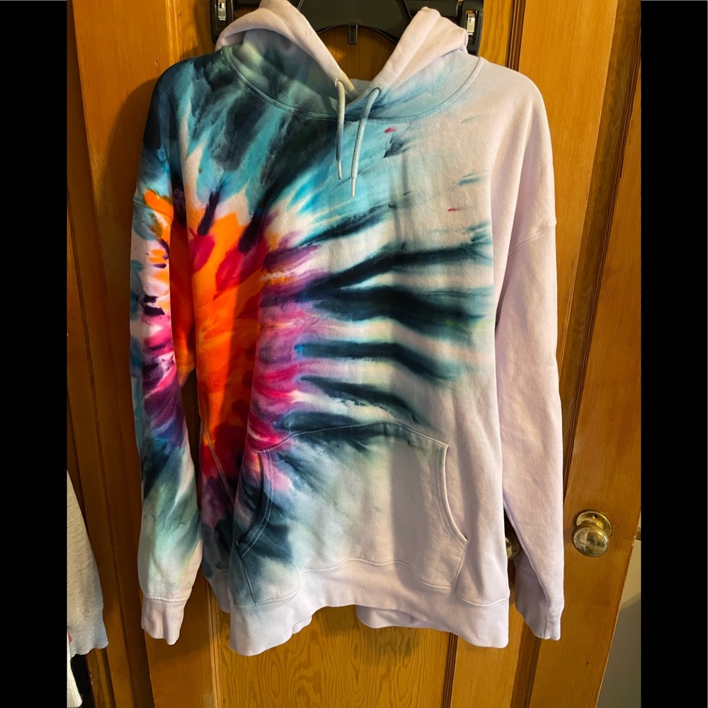 Hand made tye dye hoodie